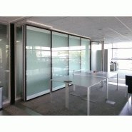 Mur mobile vitré acoustique suspendu Acoglass - atténuation acoustique jusqu'à 45 dB Rw_2