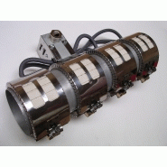 Collier chauffant ventilé en céramique - avec double enveloppe et ventilateurs basse pression pour extrudeuses_2