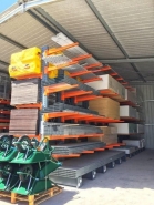 Rayonnage cantilever pour entrepôt - stockage de charges longues et lourdes - simple ou double face_2