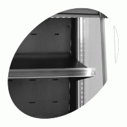 Vitrine murale réfrigérée ouverte basse Noir / +5 à +8 °C - 161 L | Tefcold - ODC60BLACK_2
