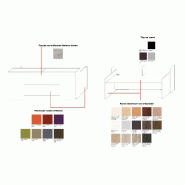 Comptoir d'accueil avec éclairage Block - ACOA - Blanc brillant_2