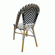 Chaises style parisien en rotin noires - Lot de 2 - CH111 | Bolero_2