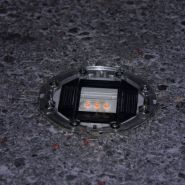 12005 - Plot routier solaire en aluminium - LED clignotantes - Ø120 mm - IP68_2