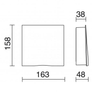 Applique Aldiola IP66 LED COB 12W 3000K blanc - 1800 lumens - éclairage vers le bas - aluminium - usage extérieur_2