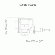 Équilibreuse électronique TECO 660 - Pour roues de voitures, fourgons et motos - Jantes jusqu'à 28 pouces - Poids max 75 kg_2