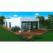 Maison à ossature en bois plain-pied zoom 4 / surface habitable 106 m² / surface brute 124 m² / 4 pièces / toit plat_3