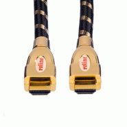 ROLINE GOLD Câble HDMI Ultra HD avec Ethernet, M/M, Retail Blister, 1 m_2