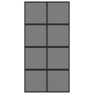 Vidaxl porte coulissante noir 102,5x205 cm verre trempé aluminium 155227_2