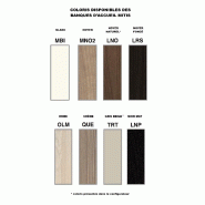 Banque d'accueil lumineuse Mitis - Dellarovere - Non, Noyer / Beige, 305_2