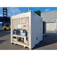 Container frigorifique 10 pieds - Reefer blanc Eurobox - Température contrôlée -25 °C à +25 °C_2