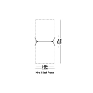 Balançoire Mira 2 places pour aires de jeux - réf 8048231 - Hags - Steel Post gris avec fondation à enterrer_2