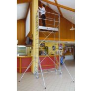 Échafaudage passe-partout GENERIS 300-4 - COMABI SNC - roulant en acier galvanisé - hauteur de travail 6,50 m_2