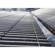 Ligne de vie sur fibrociment et charpente métallique - dispositif d'ancrage horizontal conforme EN795:2012 classe C_2