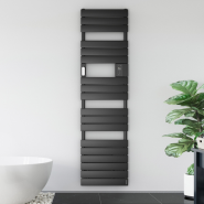 Radiateur sèche-serviettes connecté Adelis étroit 500W Graphite - Atlantic - 861923_2
