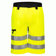 Bermuda WX2 eco-conçu stretch - Noir / Jaune / 48_2