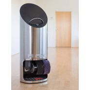 Cireuse à chaussures cuir - Acier inox brossé avec miroir en cuir nubuck noir - Modèles à 2 ou 3 brosses_2