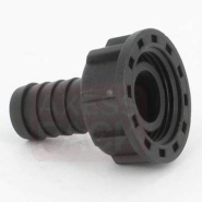 Raccord annelé - Droit - avec écrou - F 1