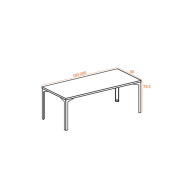 Bureau de direction en bois mélaminé - VARIO_2