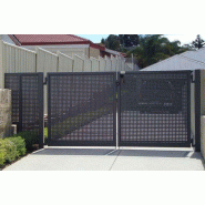 Portail battant tôle perforée - 11000 / 2250_2