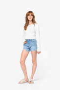 Short en jean écoresponsable femme - 100% coton biologique - Réf: NS750 - Marque Native Spirit_2