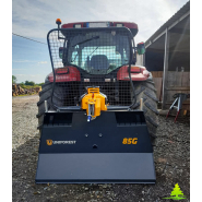 Treuil forestier avec guide câble d’acier et fonction Auto-Stop