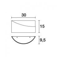 Applique Vollmond E27 60W chromé - acier avec diffuseur en cristal opalisé - IP20 - 42W max_2