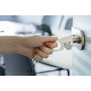 Porte-clés hygiénique - pratique en acrylique - avec bague en métal_2