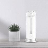 Distributeur automatique de savon ou gel hydroalcoolique 330 ml - Gris et blanc - ABS antibactérien_2