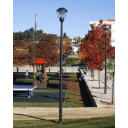 Lampadaire urbain kio + consis / 150 w / en aluminium et acier galvanisé