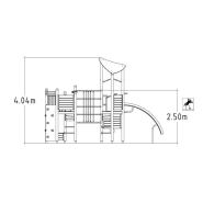 Structure multi-jeux pour enfants 5 à 12 ans - Uniplay Dalux 8049140 - Poteaux bois/panneaux bois - Hags_2