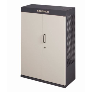 Armoire d'atelier 2 portes à roulettes - 1605 x 450 x 625 mm - Noir - Modèle 1495CD60WBK_2