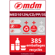 Palette plastique 1000 x 1200 mm - 3 semelles - charge dynamique jusqu'à 1500 Kg - MED1012N/CD/PP/3S_2