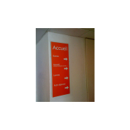 Signalétique directionnelle intérieure personnalisée - Création professionnelle avec PANO Nice Ouest_2