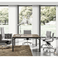 Table de réunion X8 pour 4 à 6 personnes - Officity. - 140, Anthracite, Orme_2