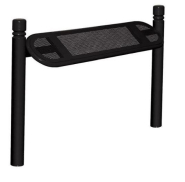 Assis-debout City - Structure en tube acier Ø 76mm - Assise perforée et cerclée de 2mm - Hauteur 747mm - Largeur 345mm - Longueur 900mm - Peint selon RAL - Poids 28kg - Fabrication Française_2