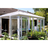 Véranda sur mesure NOTTINGHAM V4 - Version Vitrage sans Imposte_2