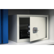 Coffre-fort de sécurité Sedan - 2 pênes - Serrure à double panneton - 37x27.5x27.5 cm - Gris - Thirard_2