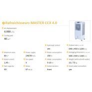 Équipement de rafraîchissement Master ccx 4.0 pour usage domestique ou professionnel