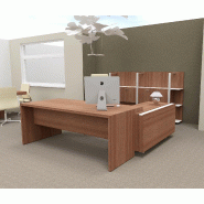 Bureau d'angle T45 avec desserte - Quadrifoglio - 212, Gauche, Noyer Canaletto_2