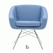 Fauteuil AIKO - Softline - Feld Bleu 858_2