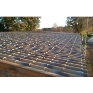 Panneau sandwich imitation tuile romane - épaisseur 40 à 120 mm - isolation performante et esthétique_2