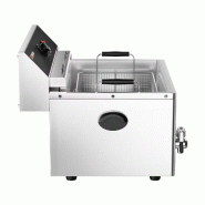 Friteuse électrique spéciale poissons - 20 L - avec robinet de vidange | GGM_2