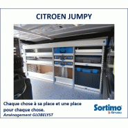 Aménagement professionnel pour mini-fourgon Citroën Jumpy