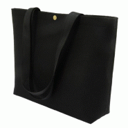 Sac feutrine noir anses textile -_2