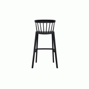 Windson - Tabouret de bar empilable en polypropylène Noir_2