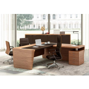 Bureau de direction ébénisterie de forme intemporelle - X10_2