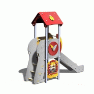 Structure de jeux inox - 1 tour gamme Alpha AL10901I pour enfants de 2 à 7 ans_2