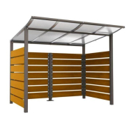 Abri bois Modulo - Largeur 2500 ou 5000 mm - Profondeur 2000, 3400 ou 4800 mm - Toiture en aluminium anodisé - Fabrication Française_2