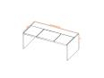 Bureau de direction OREGON avec insert en cuir - Kesiolt_2