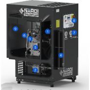 Compresseur de plongée insonorisé PACM352254003AP Pacific M35 - 21 m3/h - Nardi Compressori France - 225 ou 330 bars_2